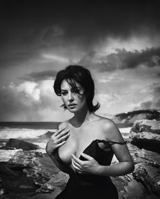 Vincent Peters Roma ritratto in bianco e nero di Monica Bellucci